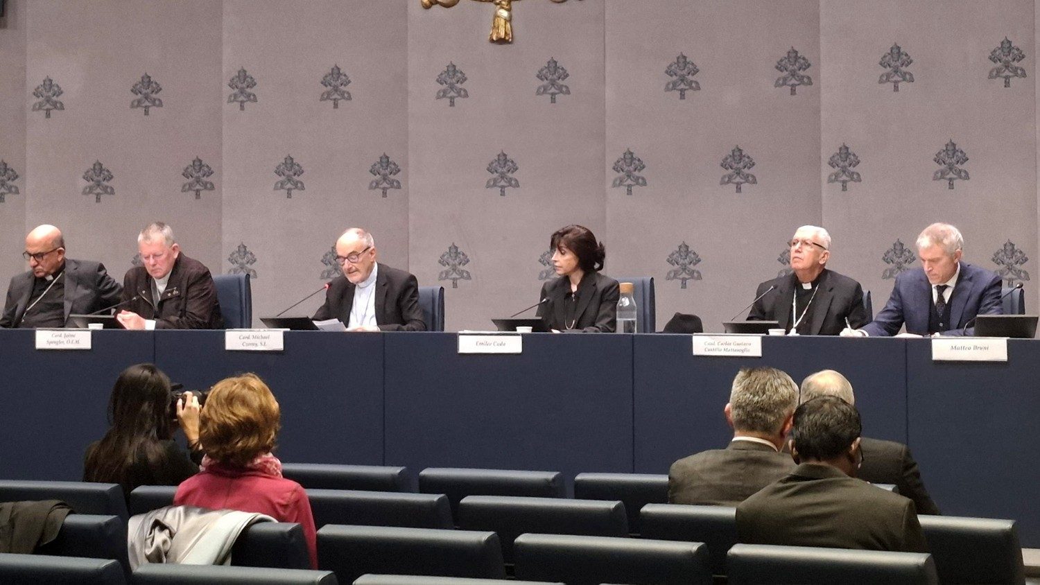 A conferência de apresentação da campanha solidária na América Latina e Caribe. Foto: Vatican Media